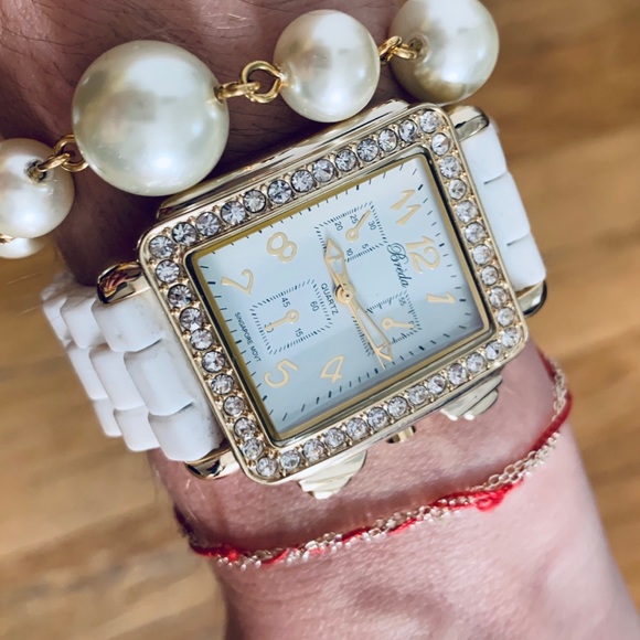 Gold Breda watch with silicon wrist band - Picture 1 of 6